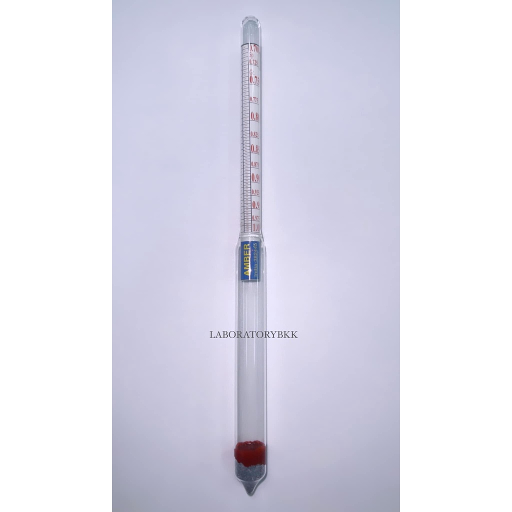 ไฮโดรมิเตอร์ คุณภาพสุง รับรองการผลิตโดย ISO9001 โบรเม่Specific Gravity  / Baume Hydrometer ยี่ห้อ Am