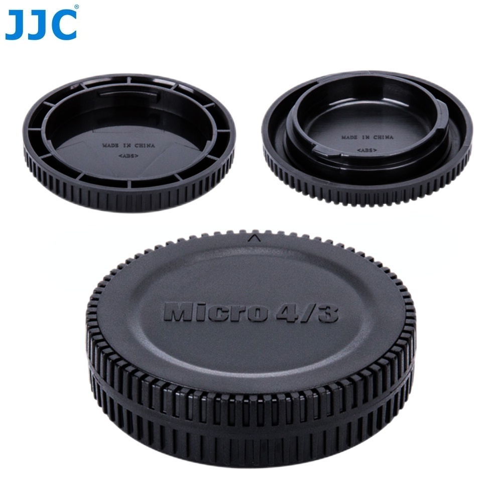 JJC เมาท์ M4/3 ชุดฝาปิดตัวกล้องด้านหลังเลนส์สำหรับกล้องและเลนส์ Panasonic Lumix GH5 GH5S GH4 GX9 GX8