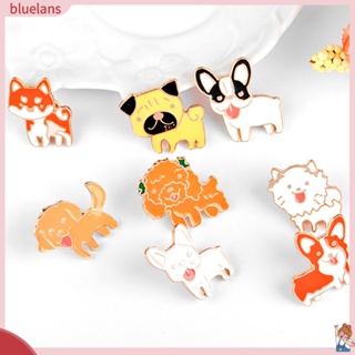 BLUE2❀Cute Cartoon Animal Dog Brooch Pin Clothes Accessory Decor Jewelry Enamel Badge