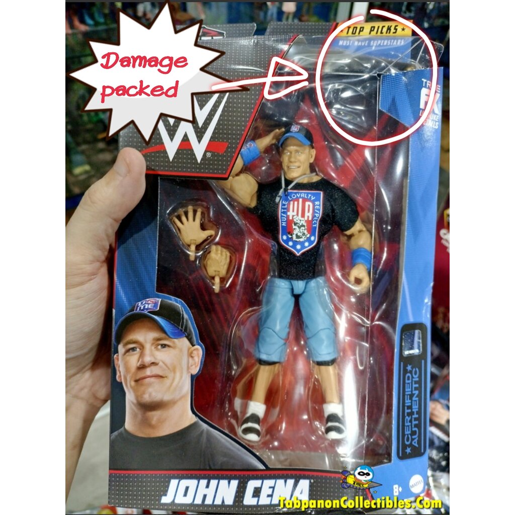 [2022.07] WWE Elite Top Picks 2022 Wave 3 John Cena Action Figure (Pack Damage) กล่องบุบดูรูปประกอบ