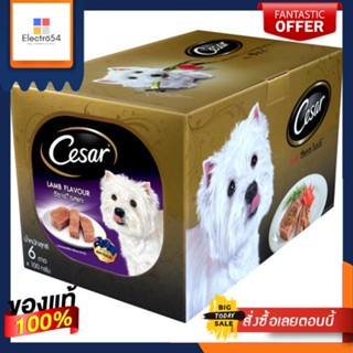 ซีซาร์อาหารสุนัขรสเนื้อแกะ 100 กรัม X6CESAR WET DOG FOOD LAMB 100 G.X6