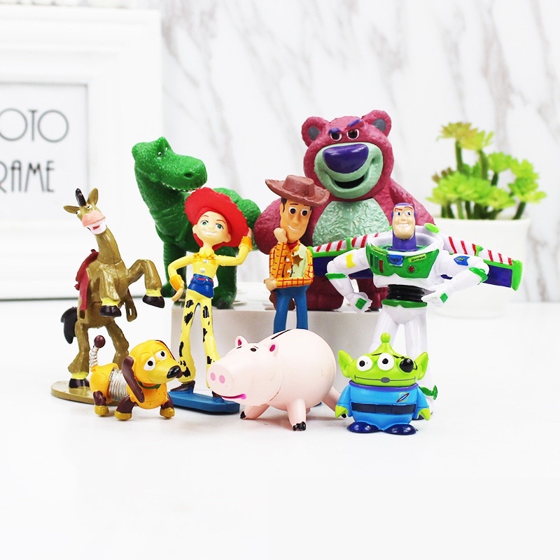โมเดล ทอยสตอรี่ ยกเซ็ท 9 ตัว ขนาด 10 ซม. Model Toy Story สินค้าพร้อมส่ง เก็บปลายทางได้