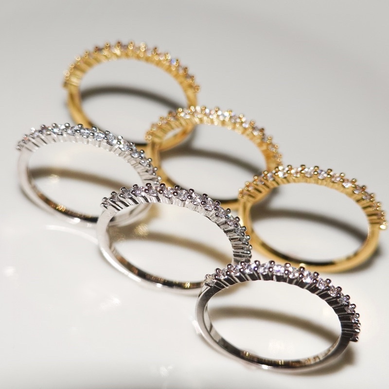 RINDA.STUDIO - Classic gem ring (gold&silver) (แหวน)