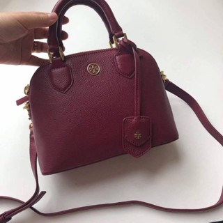 📮@3,650.-🌸❄🌸WINTER SALE ลด 9 % +✅ส่งฟรี EMS✅🌸❄🌸💯Tory burch description robinson penbled mini dome satchel