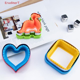 [EruditerT] Stainless Steel Sandwich Cutter and Sealer Set for Kids DIY Food Cookie Maker Mold for Children Sandwich Bread Toast Making Tool [NEW]