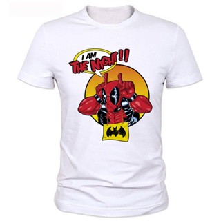 ขายดี! [พร้อมส่ง] เสื้อยืดแขนสั้นลําลอง ผ้าฝ้าย 100% พิมพ์ลาย Deadpool American Comic Bad Deadpool พลัสไซซ์ ไซซ์ XS