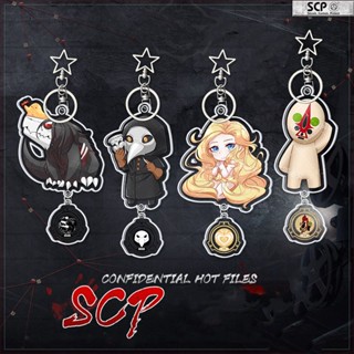 SCP foundation shelter file 173 049 682 166 double sided acrylic key chain anime Cosplay props