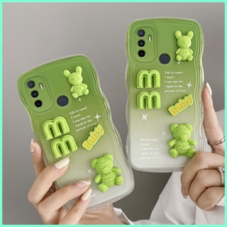 เคส oppoa53 เคส OPPO A53 เคสโทรศัพท์มือถือ ลายการ์ตูนน่ารัก ไล่โทนสี สําหรับ OPPO A53