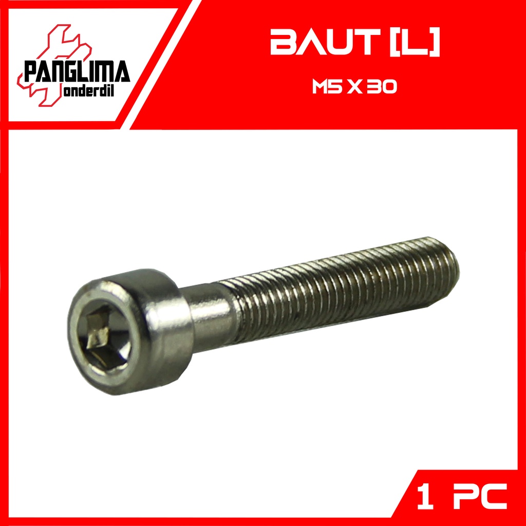 L-L4 Bolt M5x30-5X30-M 5 x 30 Key-K 4 P-Pitch 0.8 Bolt-Bolt