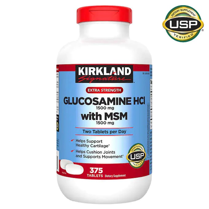 Kirkland Signature Extra Strength Glucosamine HCI + MSM 1500 mg. บำรุงกระดุก ข้อต่อ ⭐จากอเมริกา ⭐💗พร้อมส่งจากไทย