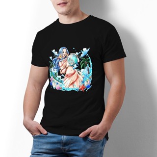 เสื้อ ยืด ผู้ชาย Bandai One Piece Nefertari Vivi เสื้อยืดผู้ชายญี่ปุ่นเสื้อยืดตลกขนาดใหญ่พิมพ์เสื้อทีเชิ้ตผ้าฝ้าย