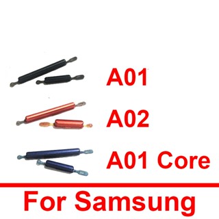 ปุ่มปรับระดับเสียง ด้านข้าง สําหรับ Samsung Galaxy A01 A015F A02 A025F A01 core A013 A013G A013F