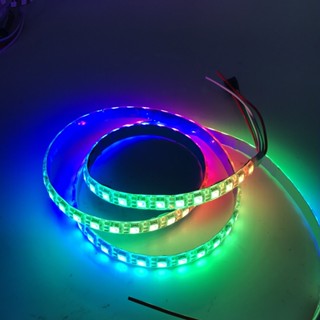 Xnbada แถบไฟ led WS2812B 74 พิกเซล m Smart 5050 RGB สีดํา ขาว PCB WS2812 IP30 IP65 IP67 DC5V 1-5 เมตร