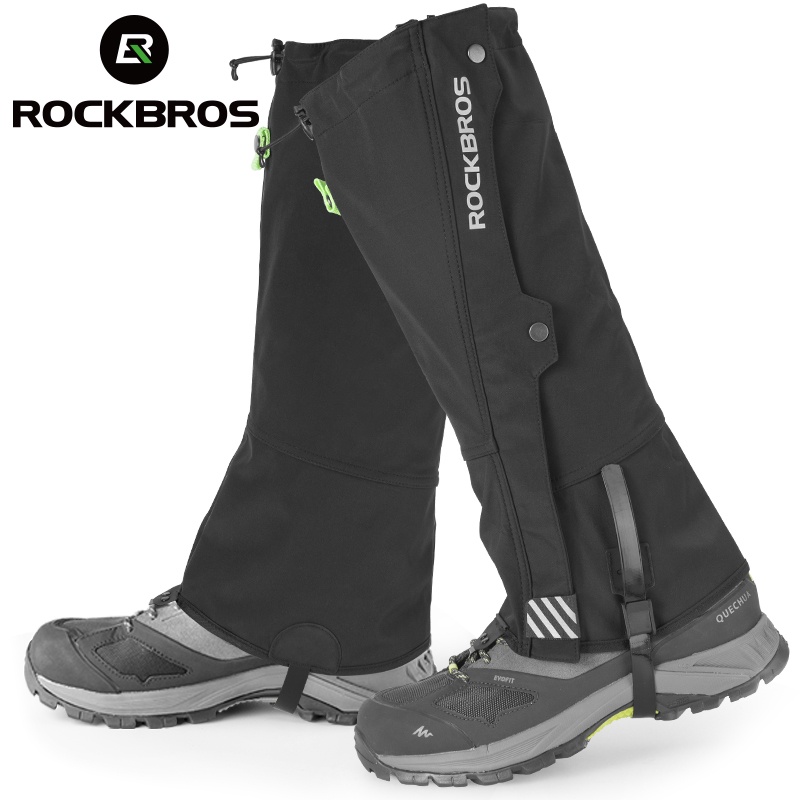 ROCKBROS สนับแข้ง กลางแจ้ง เดินทาง ขาอุ่น เดินป่า เล่นสกี กันน้ํา ฤดูหนาว รองเท้าบูท นักท่องเที่ยว ป้องกันเท้า ยาม