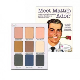 theBalm Meet Matt(e) Ador เดอะบาล์ม มีต แมตต์ อะดอร์ พาเลทอายแชโดว์ เนื้อแมท 9 สี