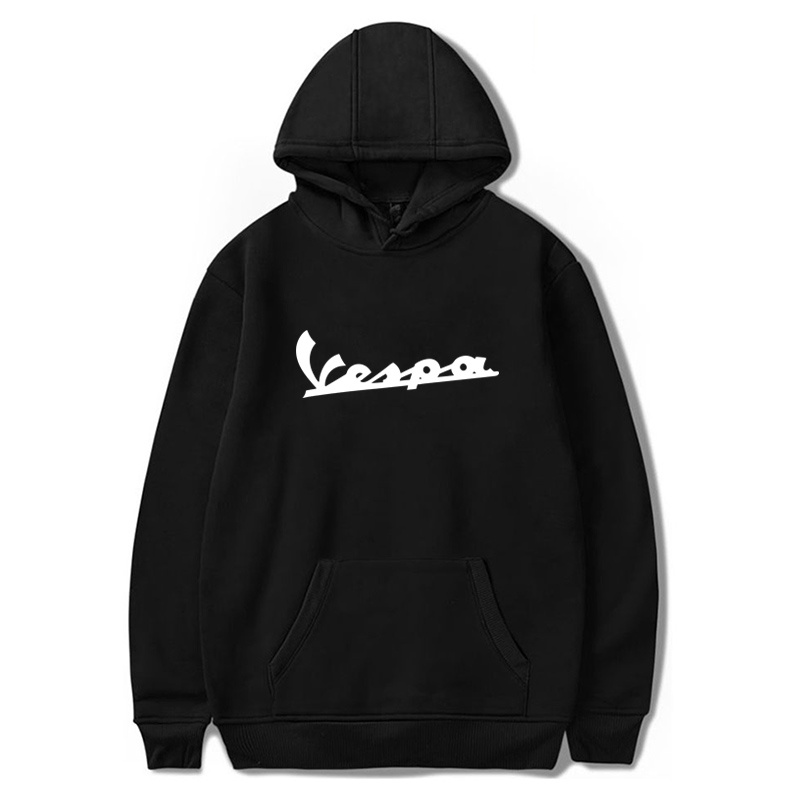 Motorcycle Vespa เสื้อกันหนาว มีฮู้ด ผ้าฝ้าย ขนาดใหญ่ สไตล์ฮิปฮอป สตรีท สําหรับผู้ชาย และผู้หญิง ไซซ์ 4XL 3203A