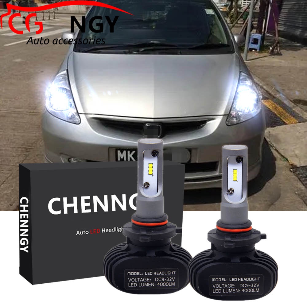 สําหรับ Honda Jazz (GD) 1st Gen 2001 - 2008 (โคมไฟหัว) - 2 ชิ้น S1 ไฟหน้า LED 6000K ชุดหลอดไฟสีขาวเปลี่ยนหลอดฮาโลเจน CG