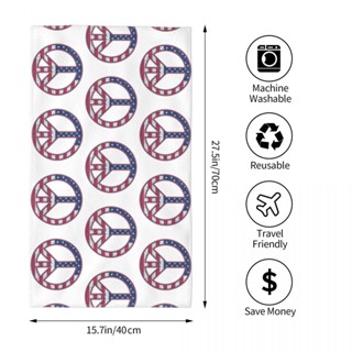 Peace (2) ผ้าขนหนู ทรงสี่เหลี่ยม ดูดซับน้ํา ขนาด 70x40 ซม. สําหรับเล่นกีฬา ฟิตเนส โยคะ กลางแจ้ง