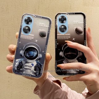 พร้อมส่ง เคสโทรศัพท์มือถือแบบนิ่ม TPU กันกระแทก ลายนักบินอวกาศ แฟชั่น สําหรับ OPPO A38 4G 2023 A38 4G