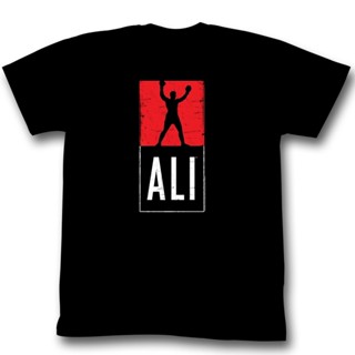 T-shirt  เสื้อยืด ลาย Muhammad Ali Ali สีดํา สําหรับผู้ใหญ่S-5XL