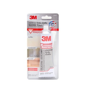 3M Silicone Sealant 60G. Transparent. 3เอ็ม ซิลิโคนคุณภาพสูง ปราศจากกลิ่น และกรด (เนื้อใส) ขนาด 60 มล.