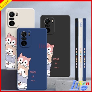 【พร้อมสายคล้อง】เคส Poco f3 X3 pro Poco X3 NFC F4 X3 GT X4 GT F4 GT C40 เคสโทรศัพท์มือถือ ลายสุนัขน่ารัก สําหรับ GG