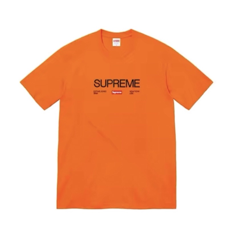 ใหม่พร้อมส่ง ของแท้ Supreme Est 1994 T-Shirt Orange