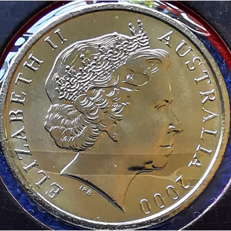 เหรียญ​ออสเตรเลีย​ Australia, 5 Cent​s, ไม่​ผ่าน​ใช้​ UNC, #​2353