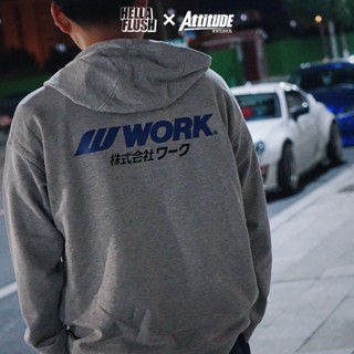 เสื้อกันหนาว มีฮู้ด ลาย ATTITUDE ATTITUDE Merchandise Mall JDM สไตล์ญี่ปุ่น