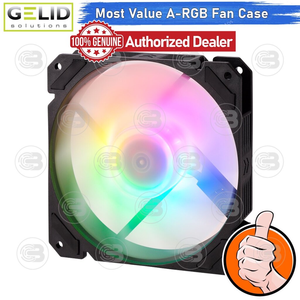 [CoolBlasterThai] GELID ZODIAC Performance 120mm A-RGB Fan Case ประกัน 3 ปี (FN-ZODIAC-01)