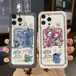 เคสโทรศัพท์มือถือ ขอบสี่เหลี่ยม ลาย Stitch แนวเรโทร สําหรับ Infinix Hot 12i 10S 11 10 Play 11S 10i Smart 6 HD X6511 X657B X6512 Note 12 G96