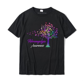 เสื้อยืด Ağacı şerit fibromiyalji farkındalık T-Shirt adam marka özelleştirilmiş Tops T gömlek pamuklu bluz T-Shirt bask