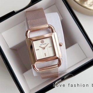 ✨ผ่อน0%แท้100%✨ TBW7251 นาฬิกาข้อมือ ของแท้ Tory Burch  The Phipps Rose Gold-tone Watch  TBW7251 TBW7250