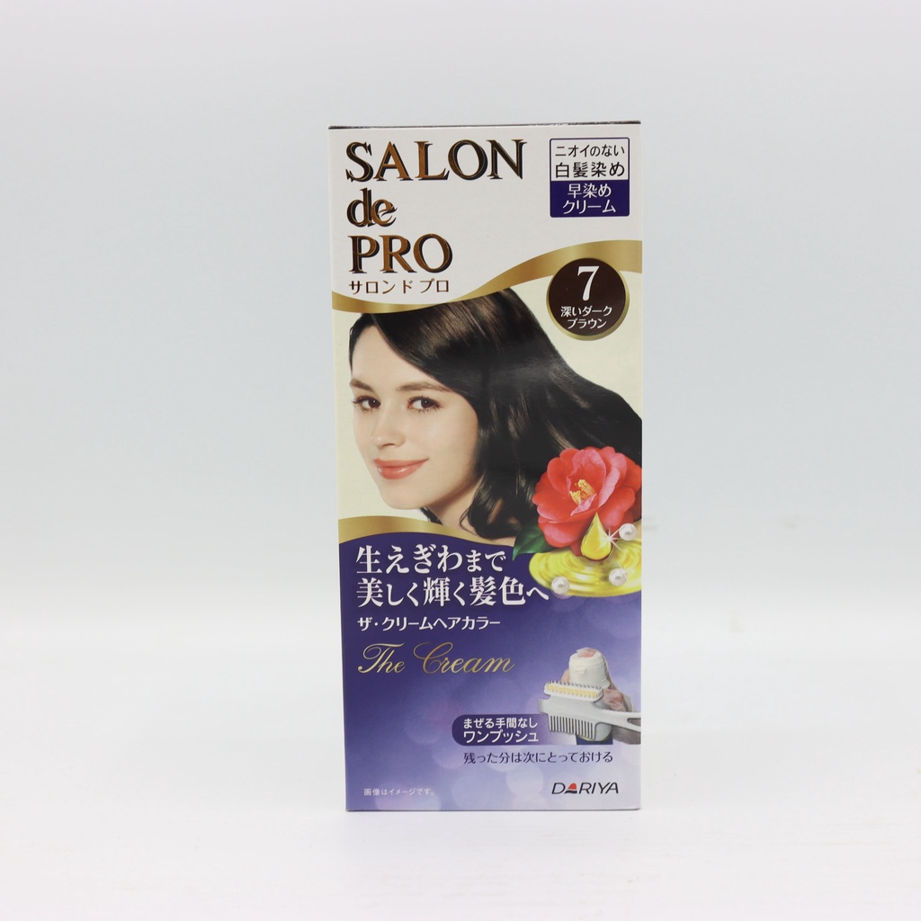 DARIYA ครีมโฟมปิดผมขาว Salon de Pro เกรดพรีเมี่ยมของญี่ปุ่น ไม่มีไฮโดรเยน ไม่แพ้ ไม่คัน ทำง่าย