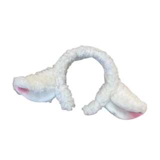 Cartoon Animal Headbands Furry Girls Lamb Hair Hoop Plush Ears Makeup Hairband
