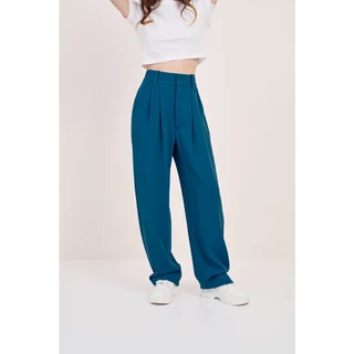 Marshmallow Pants Vol.2 สีใหม่ กางเกงทรงกระบอกผู้หญิง กางเกงทำงาน เอวสูง ผ้าลื่นเย็นสบาย