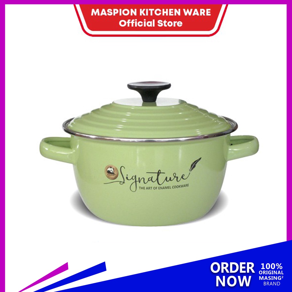 Maspion ENA กระทะอเนกประสงค์ 22 ซม. DUTCH OVEN SIGNATURE PAN+Lid