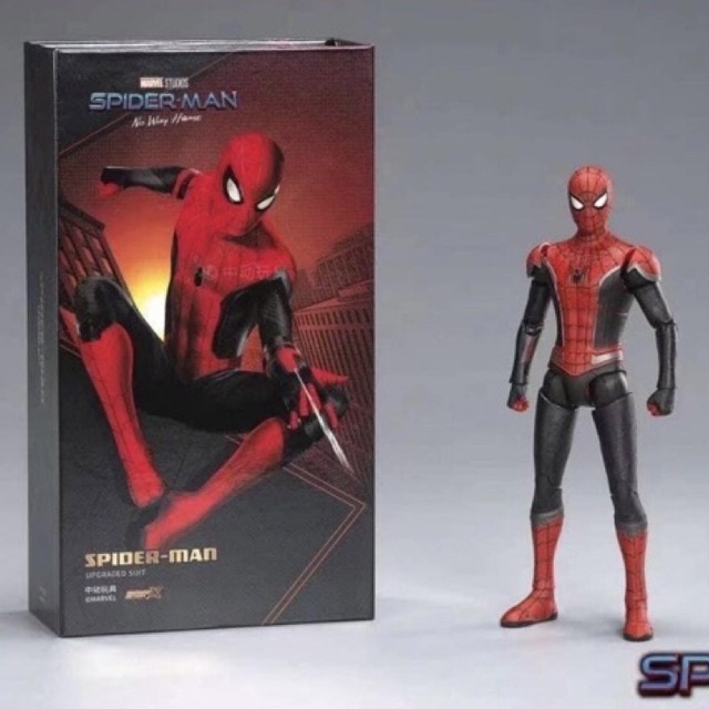 ZD TOYS SPIDER MAN No Way Home Upgrade Suit (Red&amp;Black) Action Figure 18 cm (แท้)