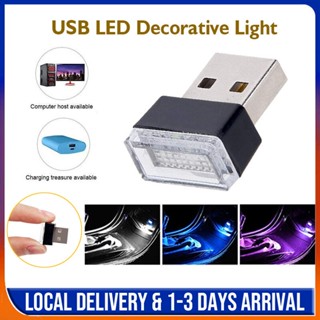 หลอดไฟนีออน led USB ขนาดเล็ก สําหรับตกแต่งภายในรถยนต์ แล็ปท็อป คอมพิวเตอร์ตั้งโต๊ะ