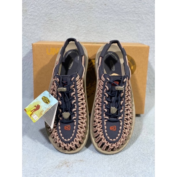【Logo with KEEN】(งานเทียบแท้) รองเท้ารัดส้น ชาย หญิง (มีกล่อง)เชือกถักสาน รองเท้าเดินป่า
