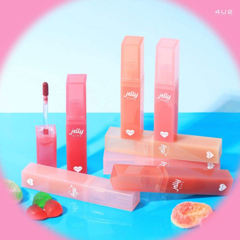 4U2 JELLY TINT ลิปทินท์เนื้อเยลลี่ 4 กรัม