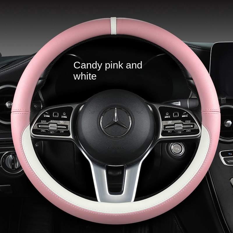 Universal for all seasons apply to Suzuki Sx4 Erv Car Steering Wheel Cover Leather car accessories diameter 38cm Four seasons Waterproof Non-slip