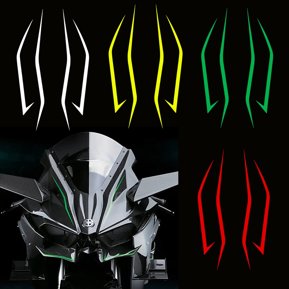 สติกเกอร์สะท้อนแสง สําหรับติดตกแต่งรถจักรยานยนต์ Kawasaki NINJA400 H2 H2SX Kawasaki Ninja NINJA400 H2 H2SX