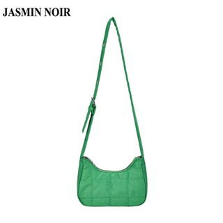 Jasmin NOIR กระเป๋าสะพายข้าง ผ้าไนล่อน ลายดวงจันทร์ เรียบง่าย สําหรับผู้หญิง