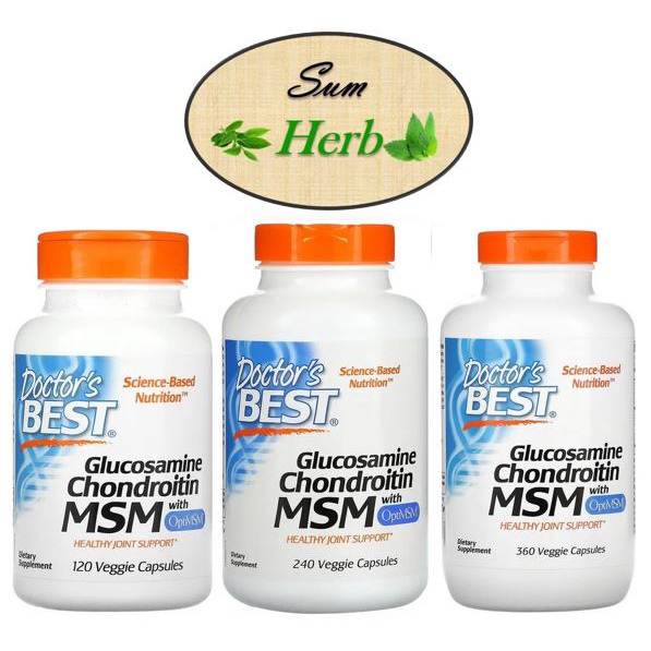 (พร้อมส่ง) Doctors Best Glucosamine Chondroitin MSM with OptiMSM