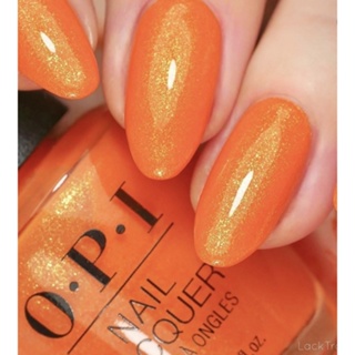 พร้อมส่ง OPI Mango fot it ส้มซัมเมอร์สดใส พร้อมชิมเมอร์ทองฉ่ำๆ รู้สึกซัมเม่อออสดใสจาก OPI Power of hue summer collection