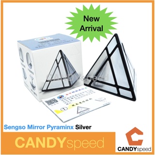 รูบิคสามเหลี่ยม Sengso Mirror Pyraminx Black | Sengso Tower Mirror Pyraminx Cube | By CANDYspeed