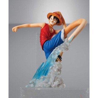 Luffy ของแท้ JP แมวทอง - Attack Motions Bandai [โมเดลวันพีช]