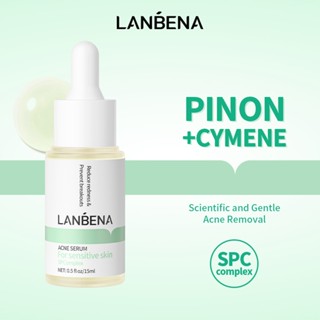 Lanbena Acne Clear เซรั่ม กําจัดสิว ควบคุมความมัน ป้องกันการอักเสบ ซ่อมแซมผิวที่บอบบาง ขนาด 15 มล. 30 มล.