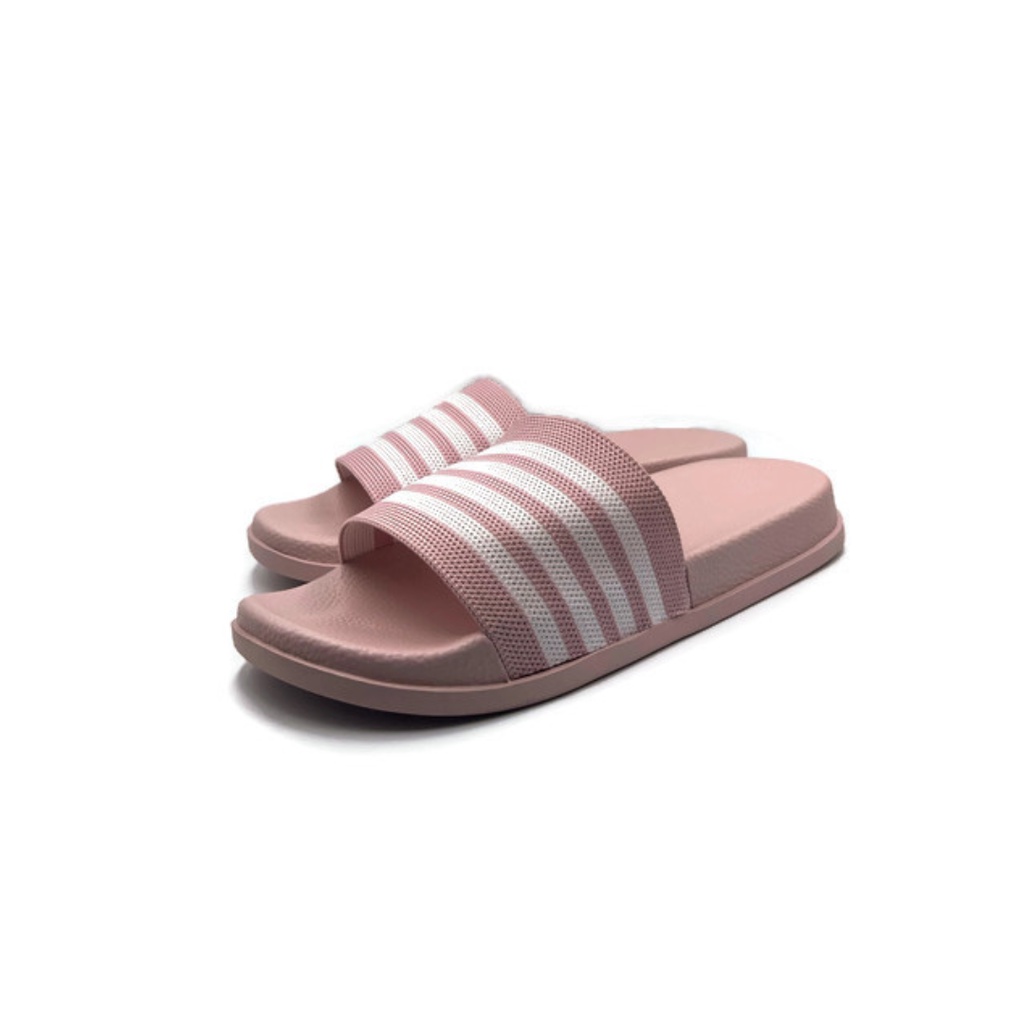 Gpatt : 4 Stripes Slippers รองเท้าแตะสวมผู้หญิงแฟชั่นพื้นนุ่ม ลายคาดหลากสี รองเท้าแตะผู้หญิง รองเท้า